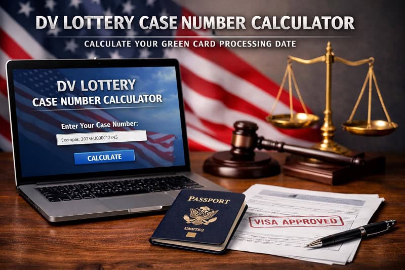 DV Lottery Case Number Calculator: когда может подойти ваше интервью в 2026–2027 годах