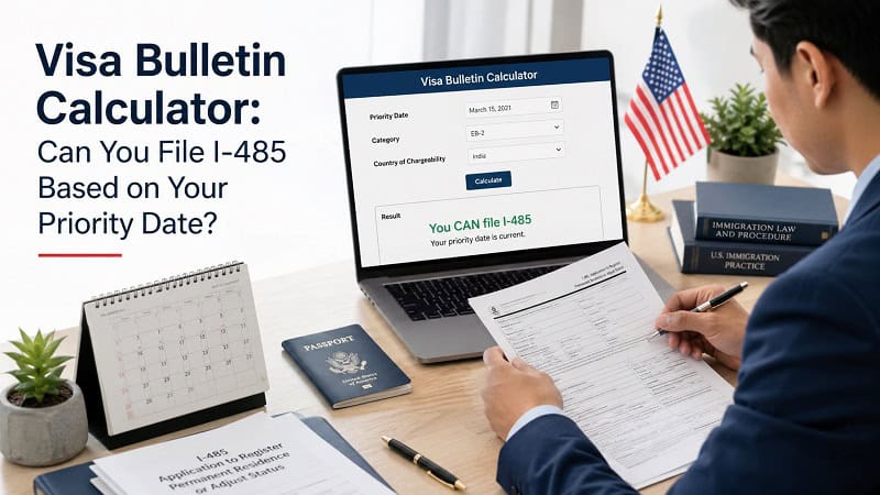 Visa Bulletin Calculator: можно ли подать I-485 по вашей Priority Date